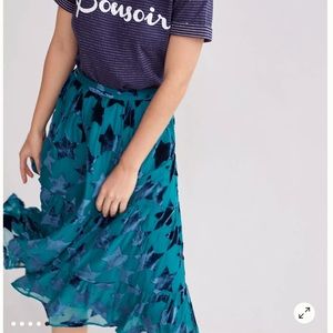Starry-Eyed Velvet Burnout Skirt